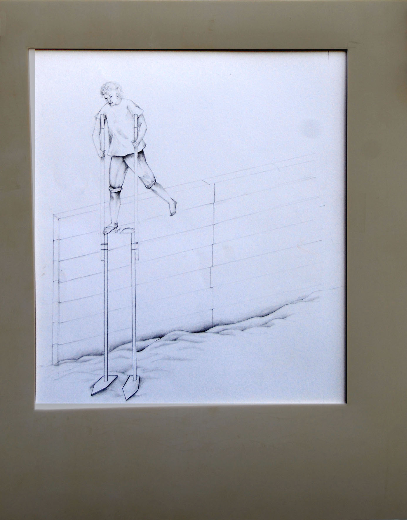 Eugenia Vanni_Passeggiata marina, 2008, parte 1, matita su carta, gomma, 44x51 cm_Galleria Riccardo Crespi